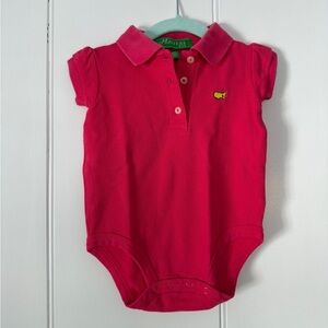 Official Masters Kids Bright Pink Polo Onesie